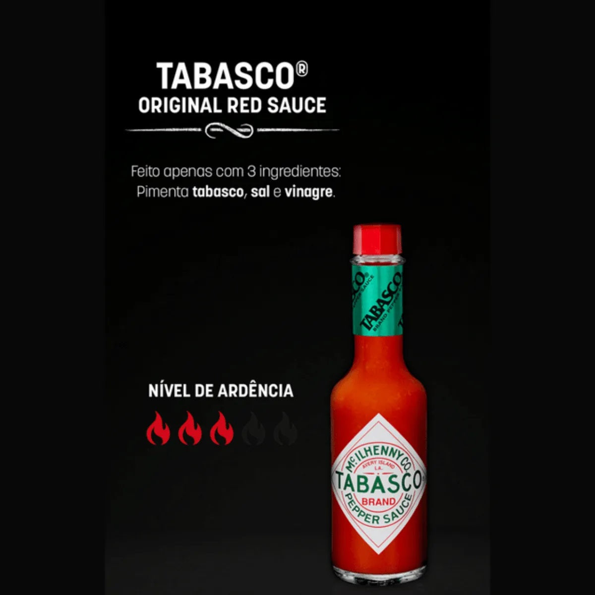 Molho De Pimenta Tabasco Red Pepper Sauce - 60Ml