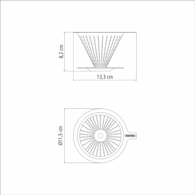 Coador Filtro de Café Tramontina em Aço Inox