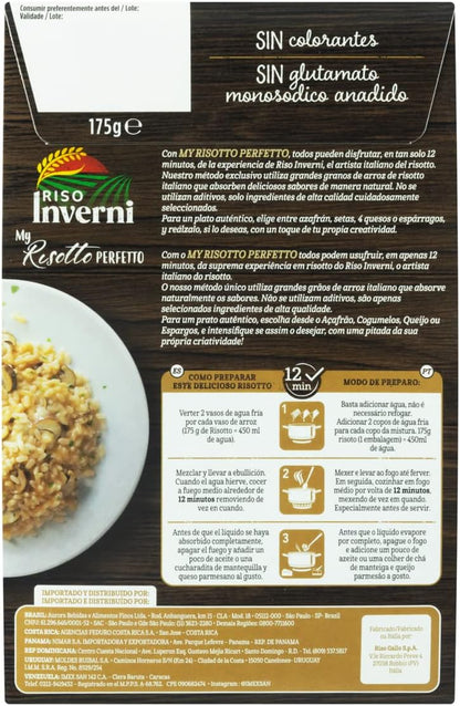 Risoto Italiano Funghi Riso Inverni 175g