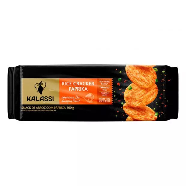 Snack De Arroz Páprica Kalassi Pacote 100g