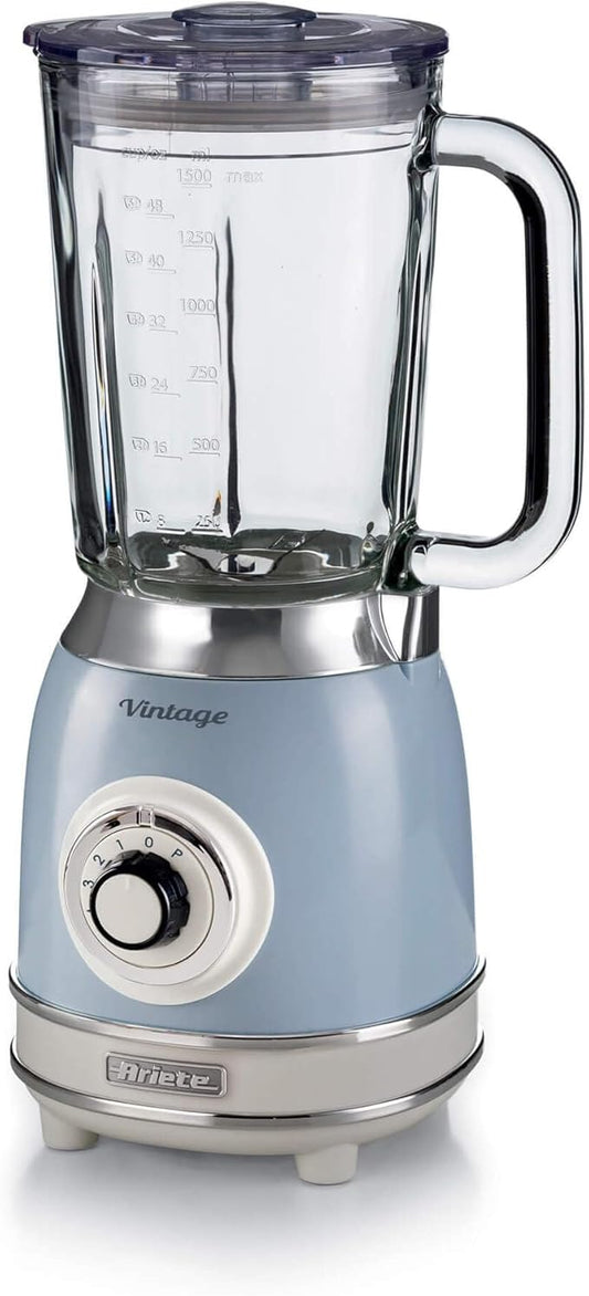 Liquidificador Ariete Vintage Azul Copo Vidro 1,5L 1000W