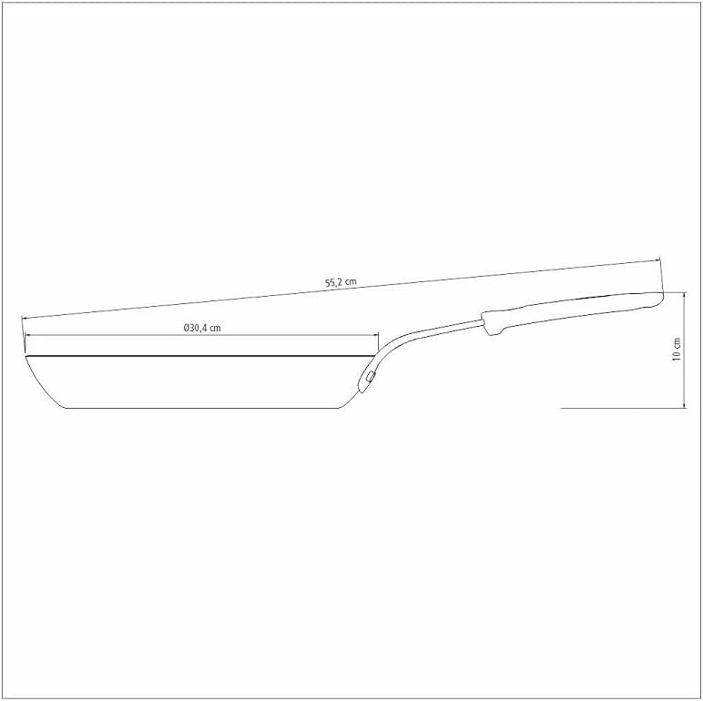 Frigideira Tramontina Profissional em Ferro 30 cm 2,5 L