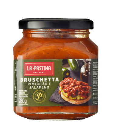 Bruschetta De Pimentão Com Pimenta Jalapeño La Pastina 280G