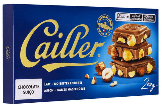 Chocolate Suiço Cailler Au Lait Aux Noisettes Enti 200g