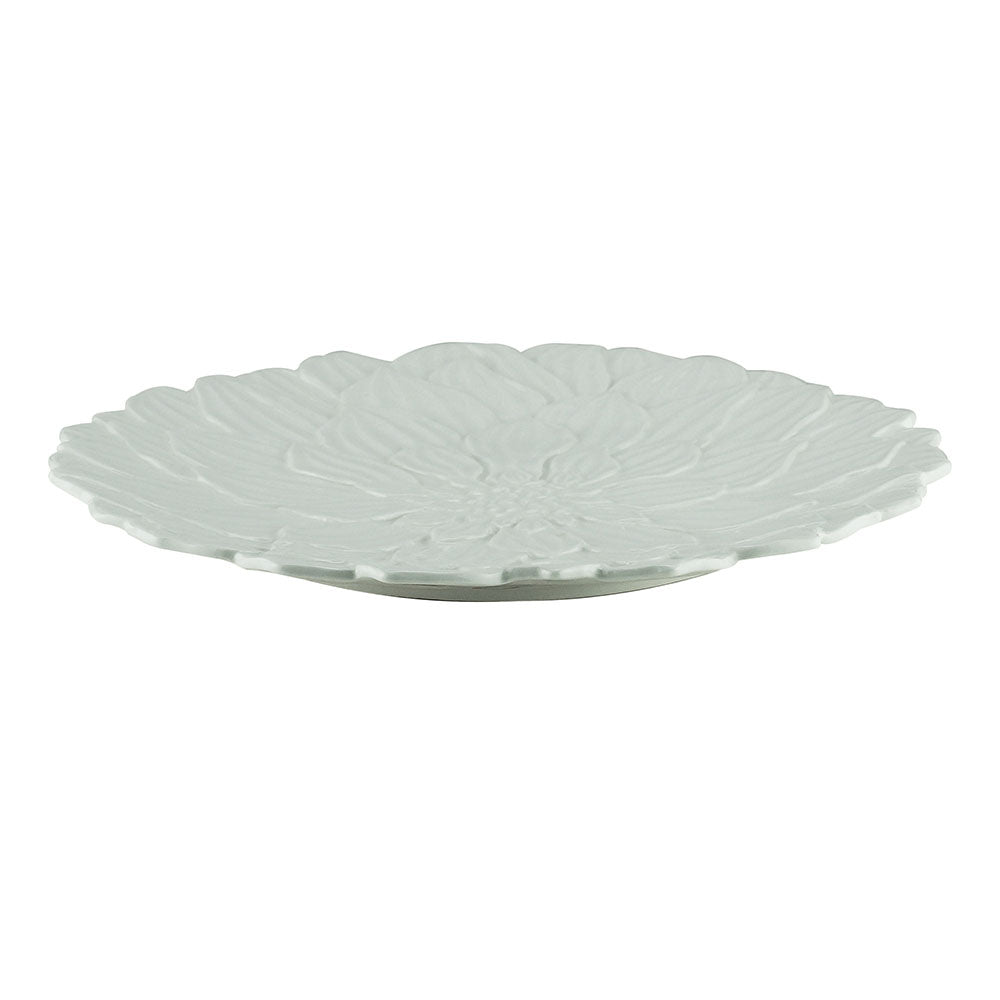 Prato Raso de Porcelana Daisy Branco 27cm Wolff