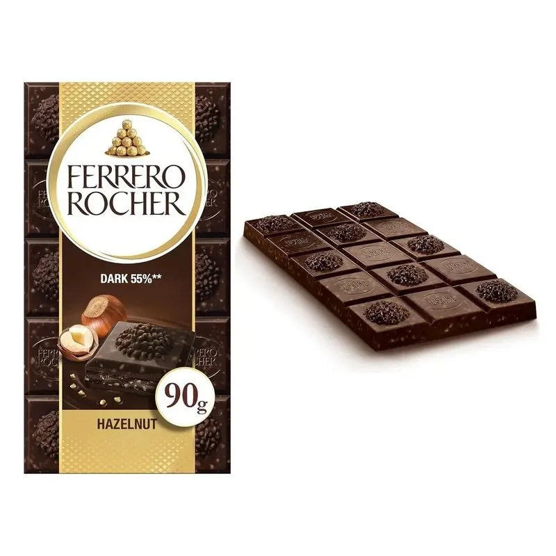 Barra de Chocolate Amargo Ferrero Rocher 90g