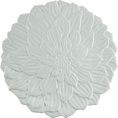 Prato Raso de Porcelana Daisy Branco 27cm Wolff