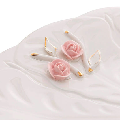 Prato para Bolo de Porcelana Wolff Flower 30cm