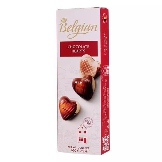 Chocolate Belgian Hearts 65g