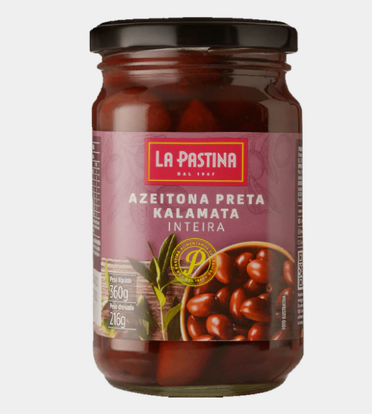 Azeitona Preta La Pastina Inteira 360G