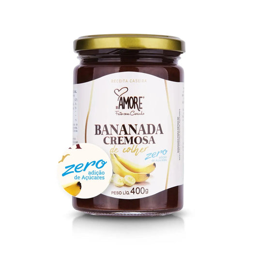 Bananada Cremosa Amore Zero Adição de Açúcares de Colher 400g