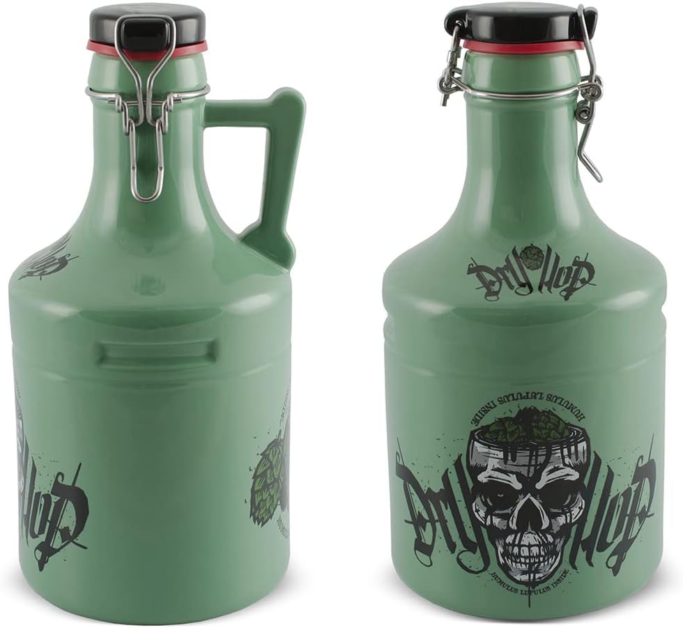 Growler Cerâmica Ceraflame Chopp Ou Cerveja 2 Litros Verde