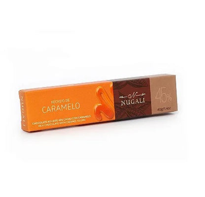 Tablete de Chocolate 45% ao Leite com Caramelo Nugali 40g