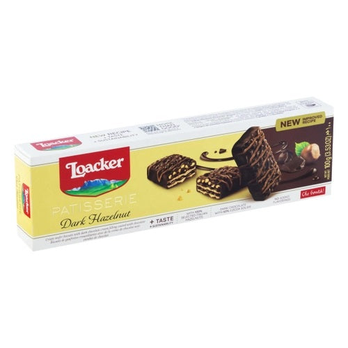 Biscoito Italiano Loacker Gran Patisserie Dark Hazelnut 100g