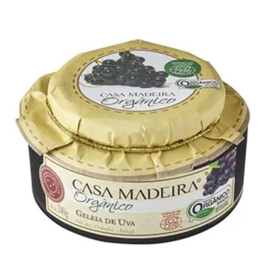 Geleia Orgânica de Uva com Pedaços Casa Madeira 240g