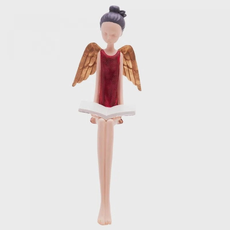 Figura Decorativa  Resina Anjo Boneca wolff 24cm