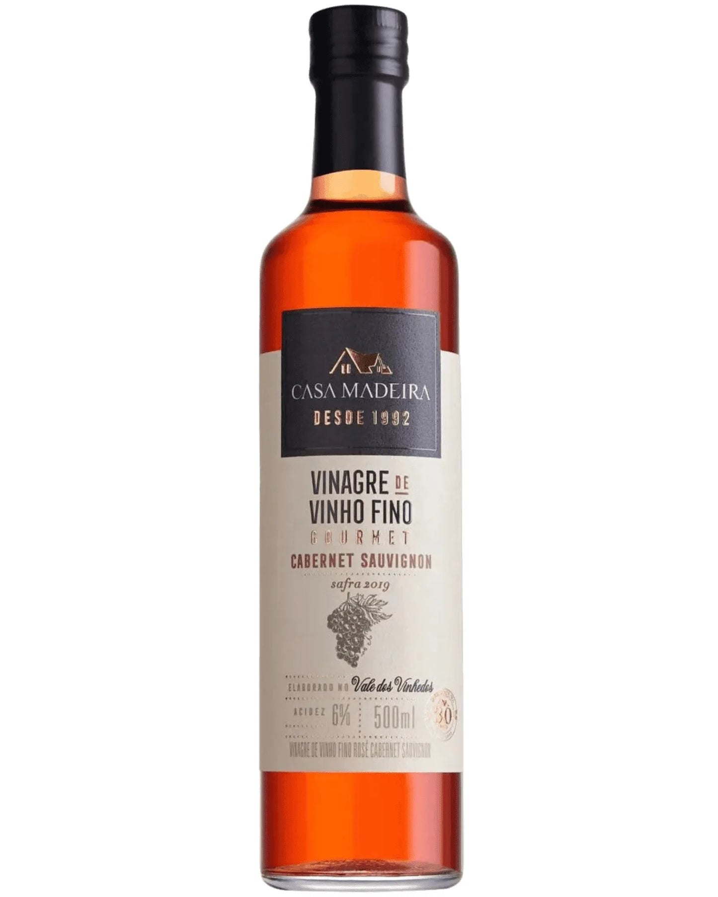 Vinagre Casa Madeira de Vinho Fino Rosé Cabernet Sauvignon 500 ml