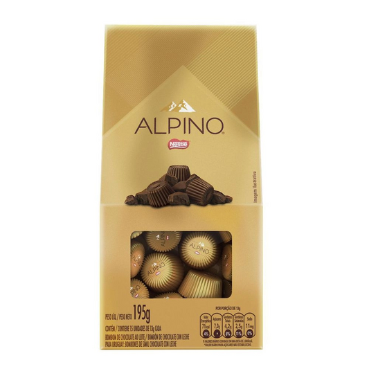 Chocolate Alpino ao Leite Nestlé Bag195g