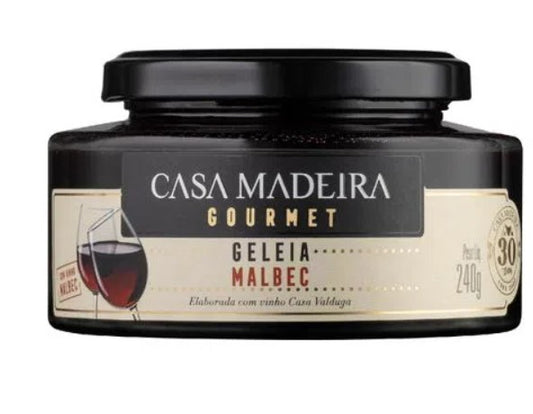 Geleia Gourmet de Malbec Casa Madeira Vidro 240g