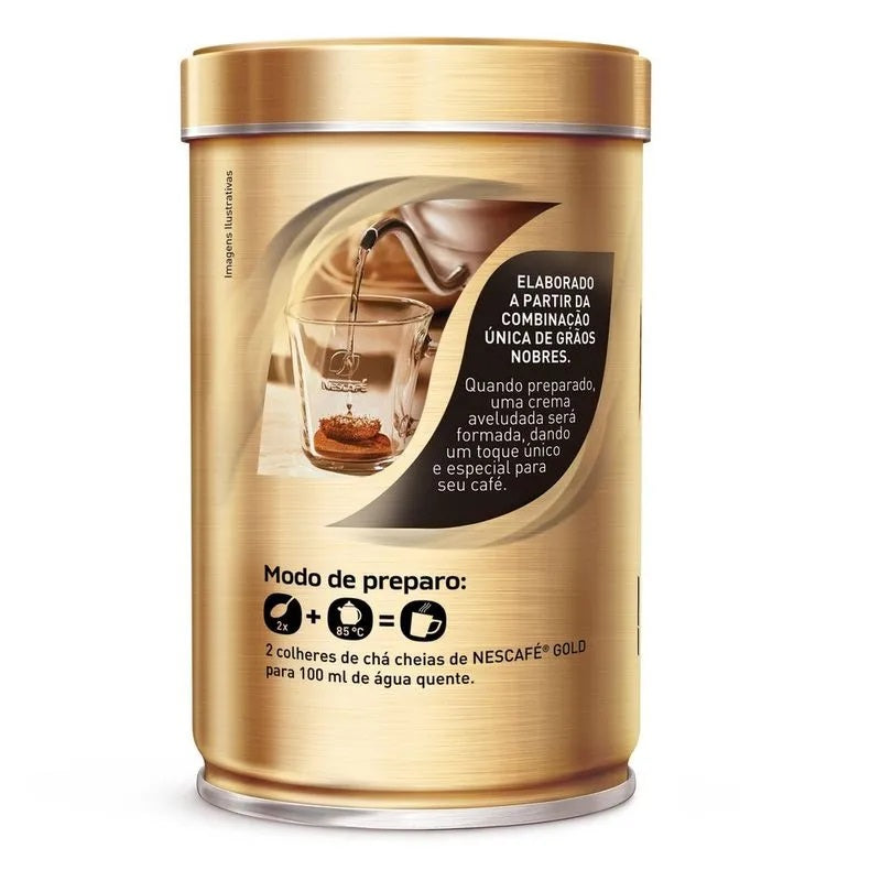 Café Nescafé Solúvel Gold Espresso Intensidade 9 Lata 100g