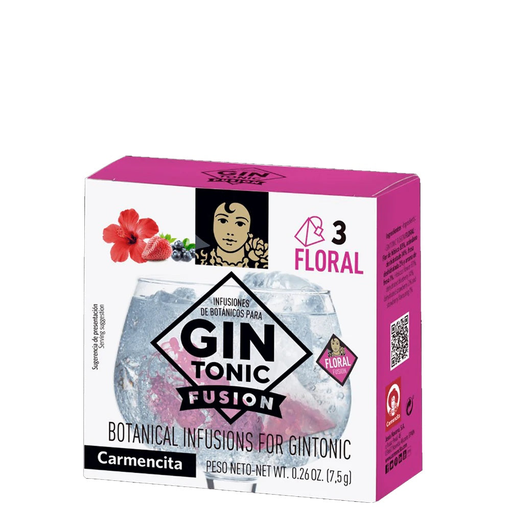 Sachê Floral para Infusão de Gin Tônica Carmencita 7,5G