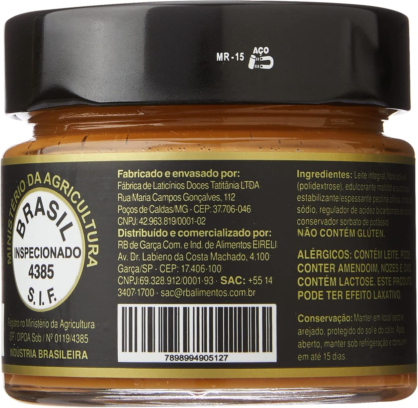 Doce de Leite Tesouro Real Zero 210g