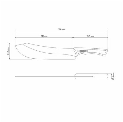 Faca para Carne Tramontina Churrasco Black Inox cabo 10"