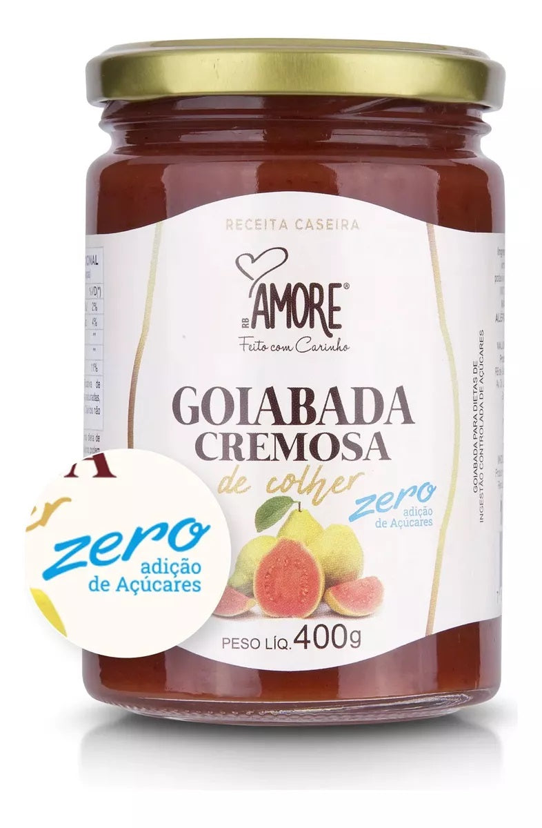 Goiabada Cremosa Zero Adição de Açúcares de Colher Amore  400g