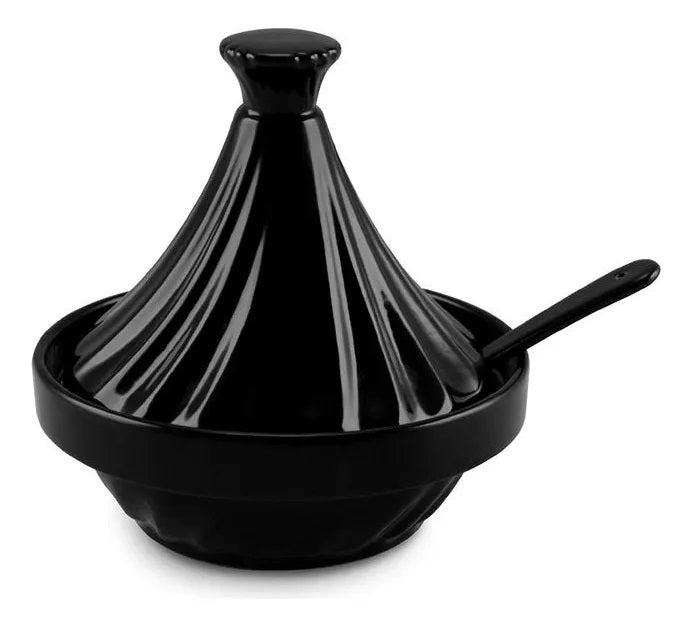 Mini Tagine de Cerâmica Ceraflame Twist 250Ml Com Colher Preto