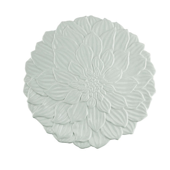 Prato Raso de Porcelana Daisy Branco 27cm Wolff