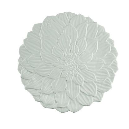 Prato Raso de Porcelana Daisy Branco 27cm Wolff