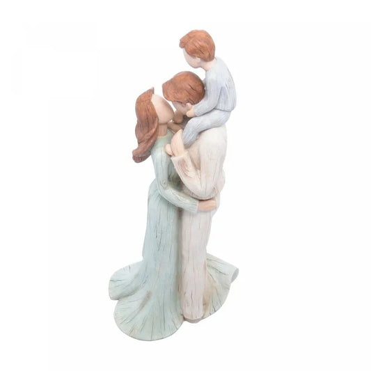 Figura Decorativa Família de Resina 12cm x 11cm x 28,5cm Wolff