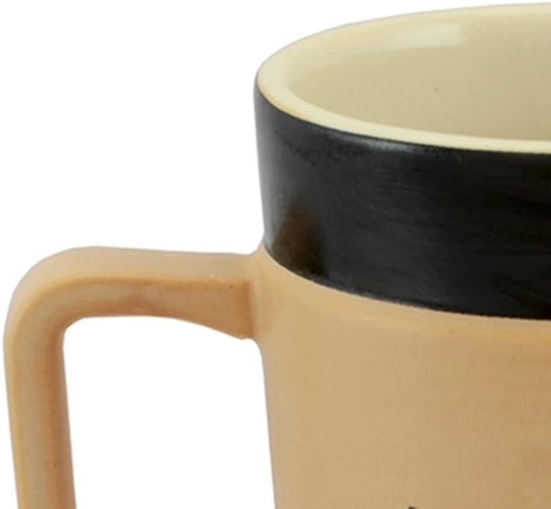 Caneca Ceraflame de Cerâmica Coffee to Go Foco, 300ml, Creme